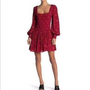 Free People Red Mini Dress